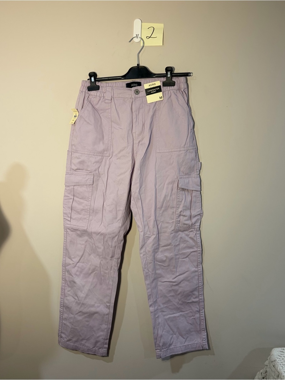 Aeropostale Pastel Lavender Straight-Leg Cargo Pants